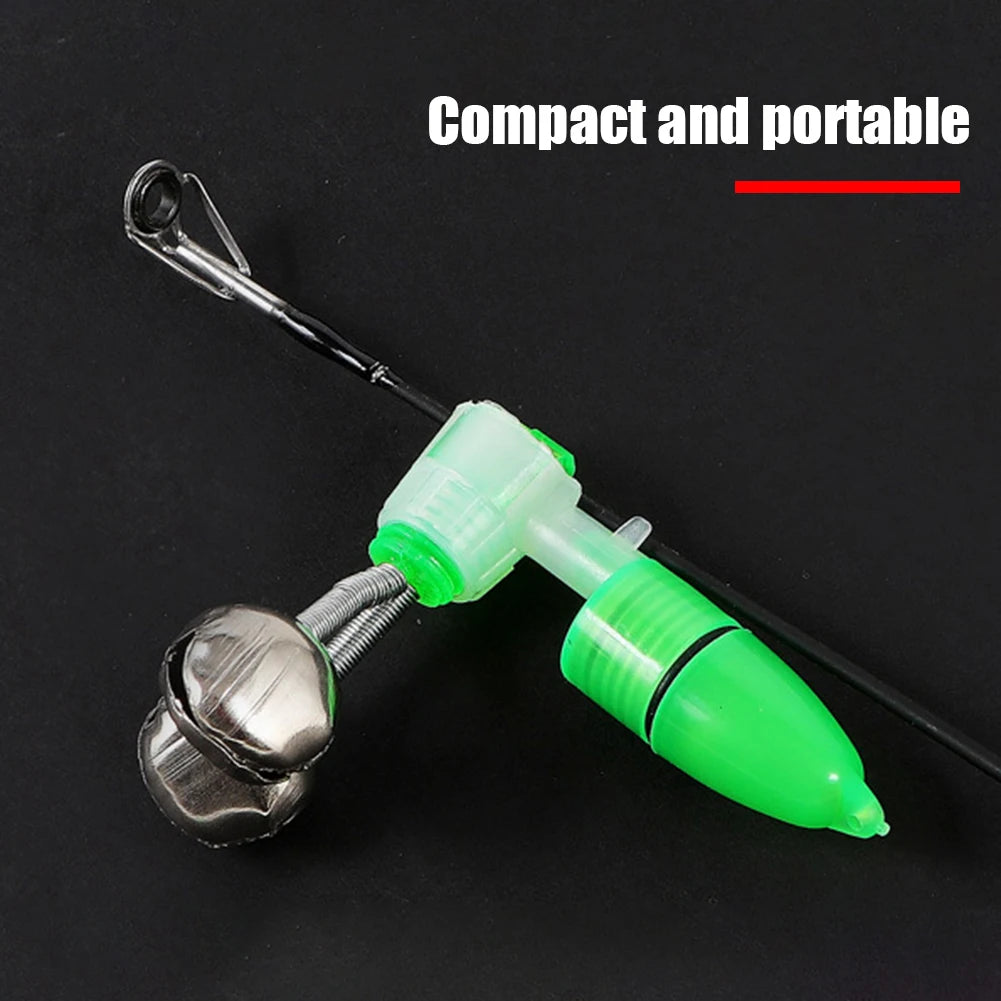 1–20pcs Twin Spiral Fish Bite Alarm – Night Fishing Bell Indicator