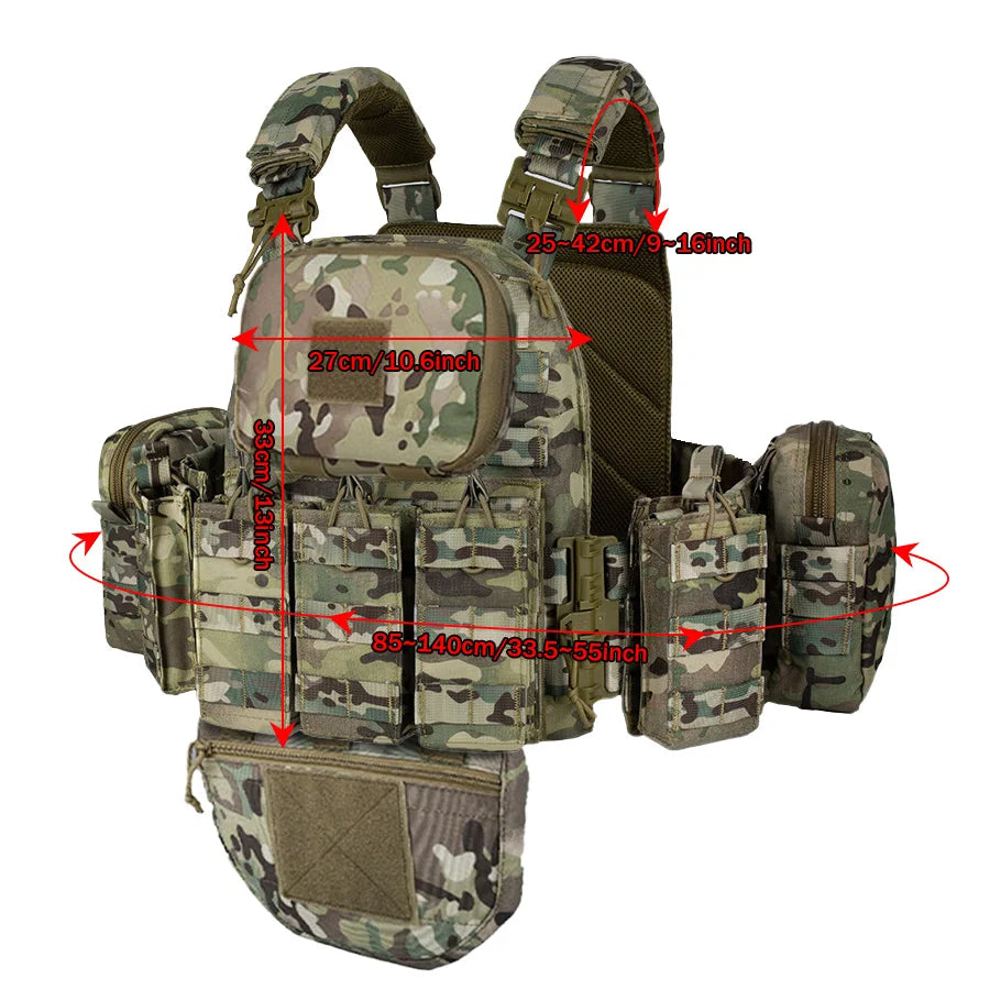Quick-release training vest molle multifunctional outdoor vest equipment