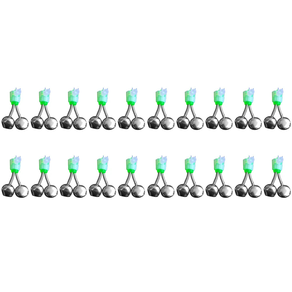 1–20pcs Twin Spiral Fish Bite Alarm – Night Fishing Bell Indicator