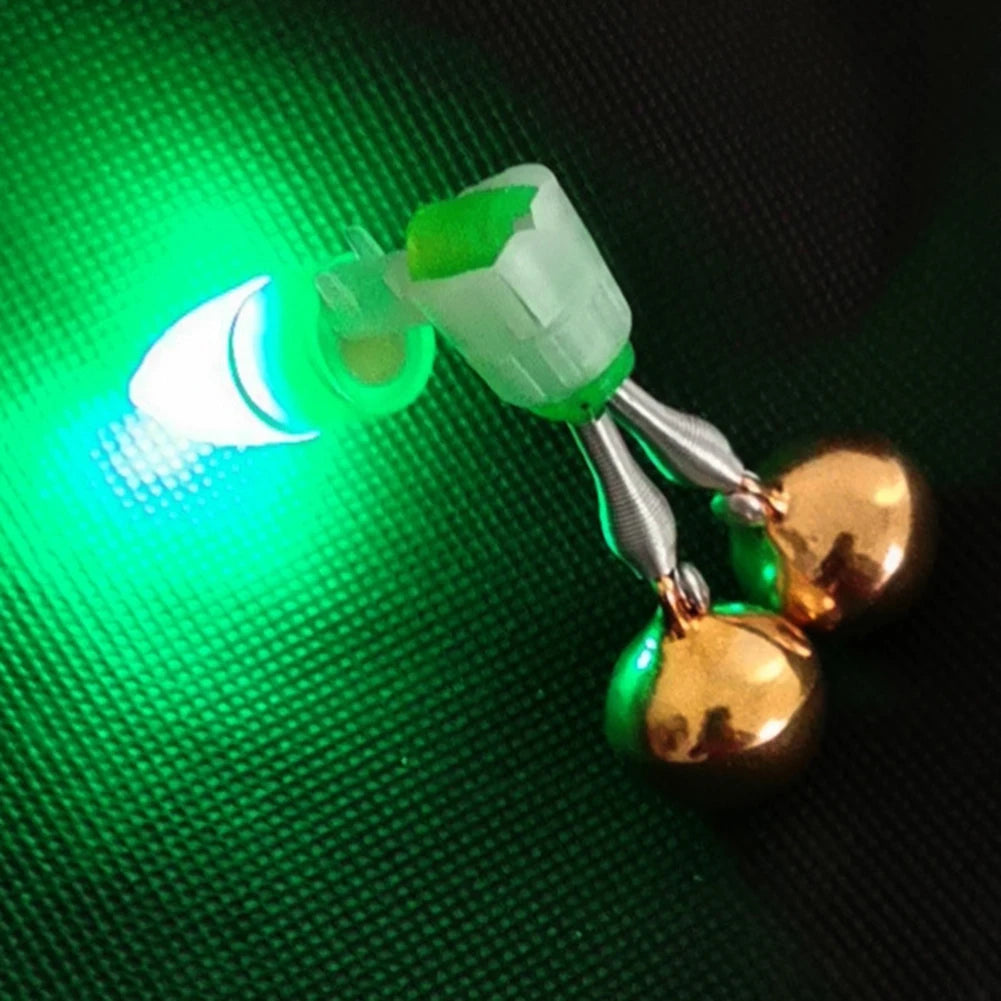 1–20pcs Twin Spiral Fish Bite Alarm – Night Fishing Bell Indicator