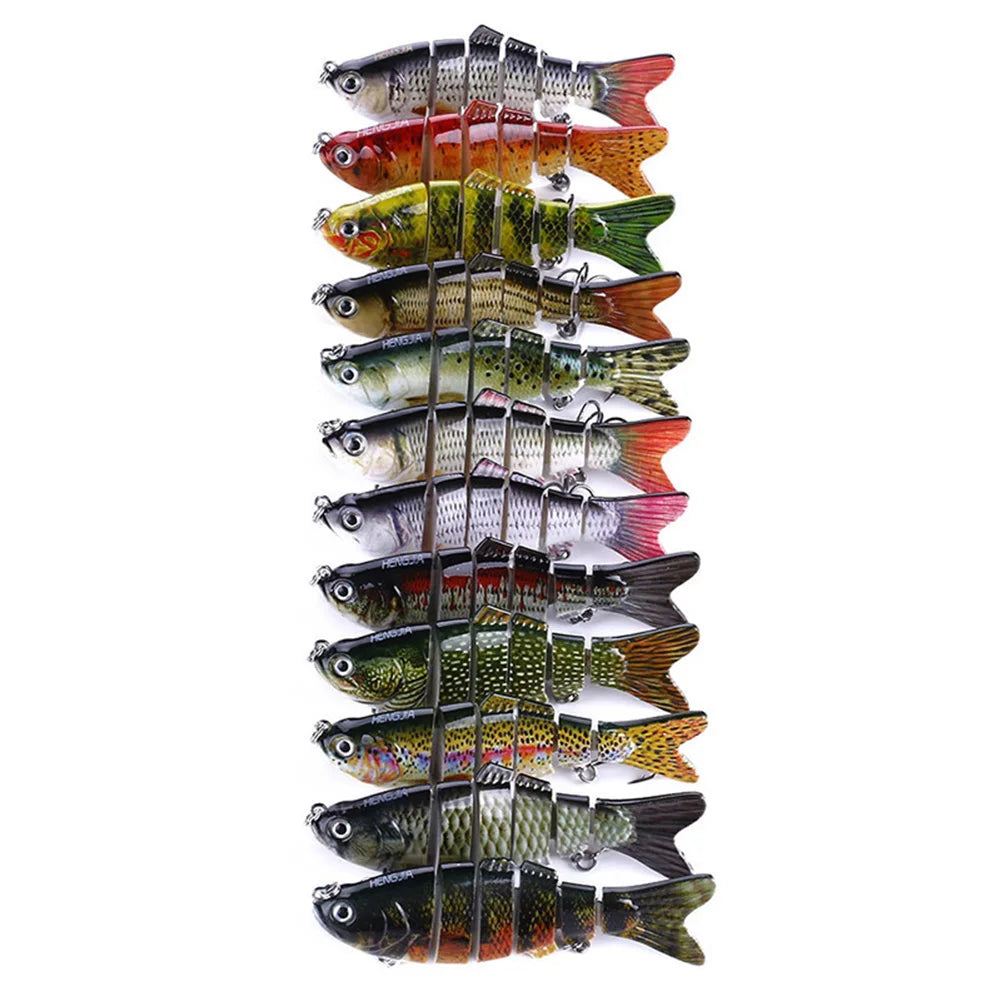 5pcs Bionic Fishing Lures – Random Color Realistic Fish-Shape Bait, Floating Lure for All Fish