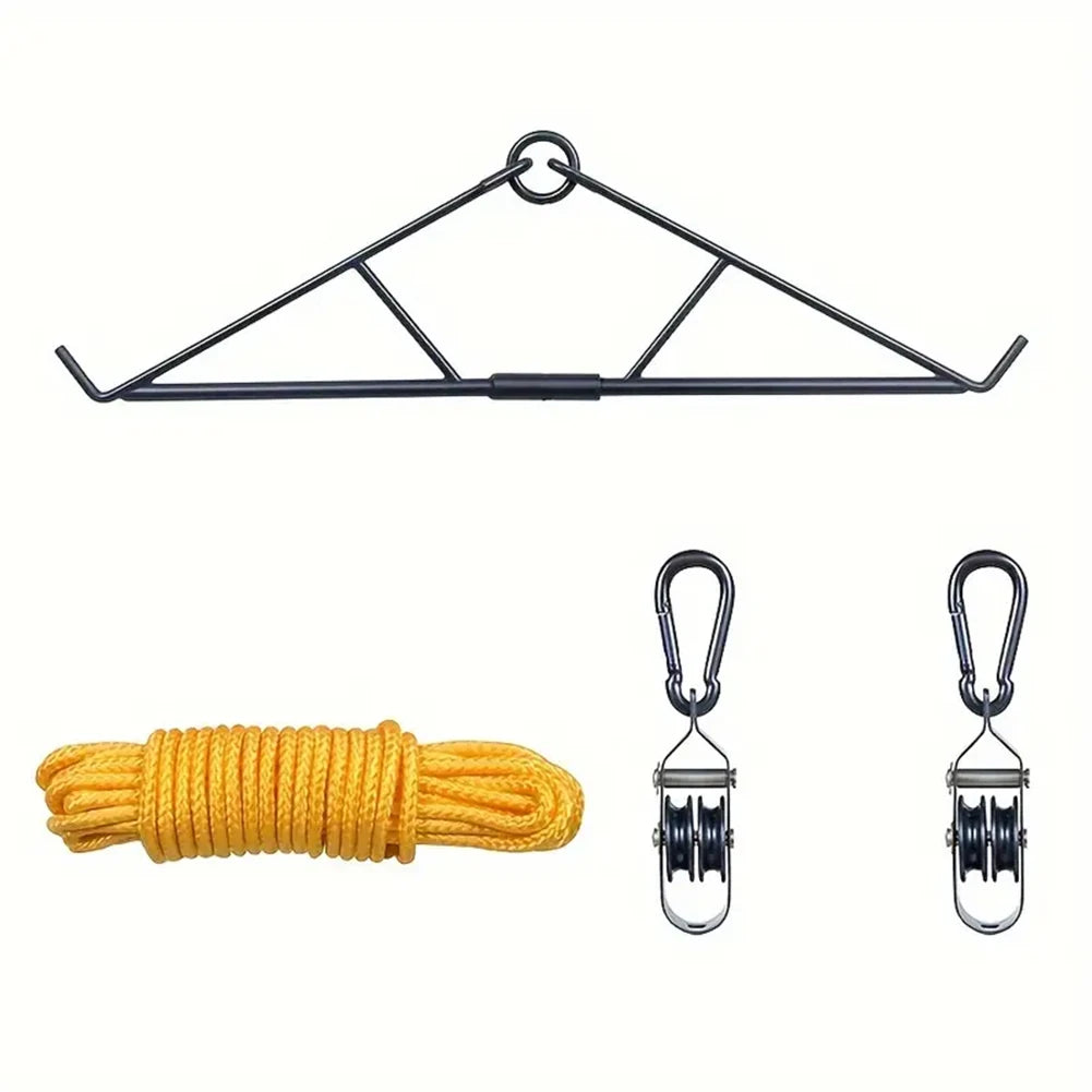 700 lb Elk Hoist Pulley Lift System with Gambrel – Deer & Game Hanging Butchering Kit