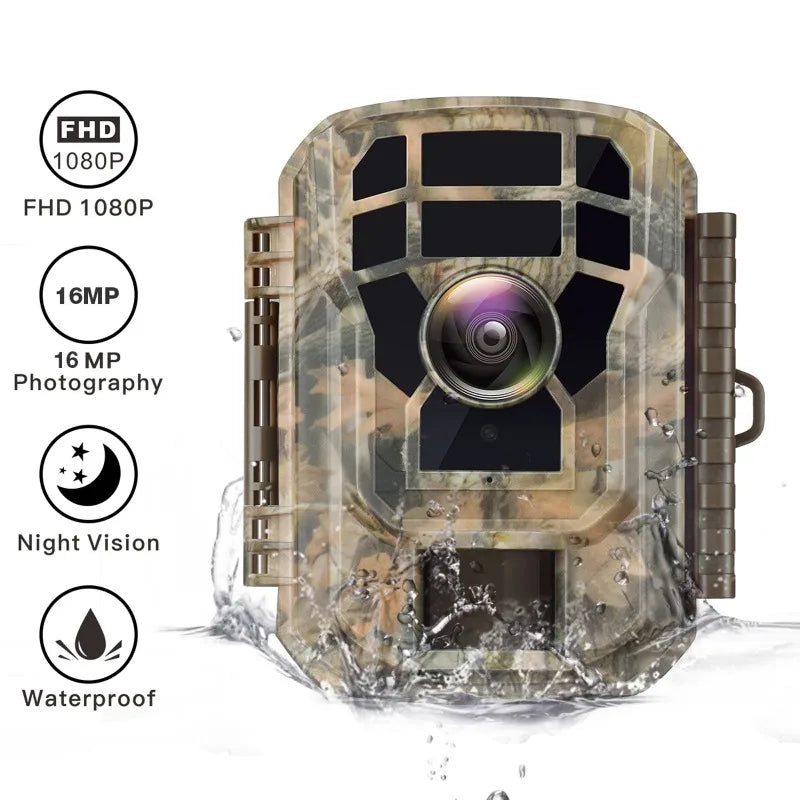 CAMPARK 2-Pack 1080P Trail Game Cameras – Hunting Deer Cam with Infrared Night Vision & Waterproof Case