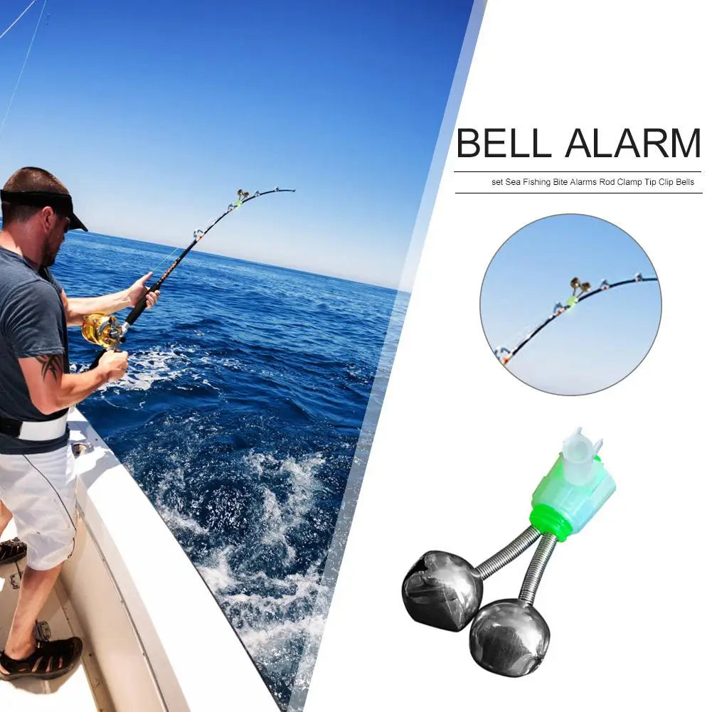 1–20pcs Twin Spiral Fish Bite Alarm – Night Fishing Bell Indicator