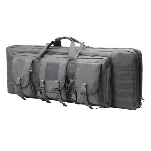 LQARMY 32–48 inch Tactical Double Rifle Case – MOLLE Gun Bag, Sniper & Airsoft Backpack