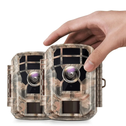 CAMPARK 2-Pack 1080P Trail Game Cameras – Hunting Deer Cam with Infrared Night Vision & Waterproof Case
