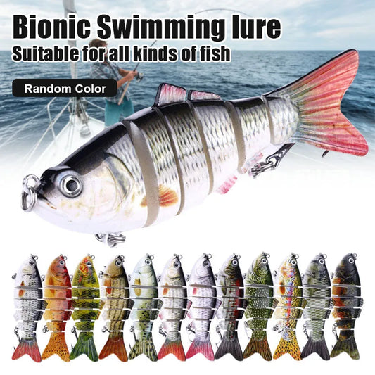 5pcs Bionic Fishing Lures – Random Color Realistic Fish-Shape Bait, Floating Lure for All Fish