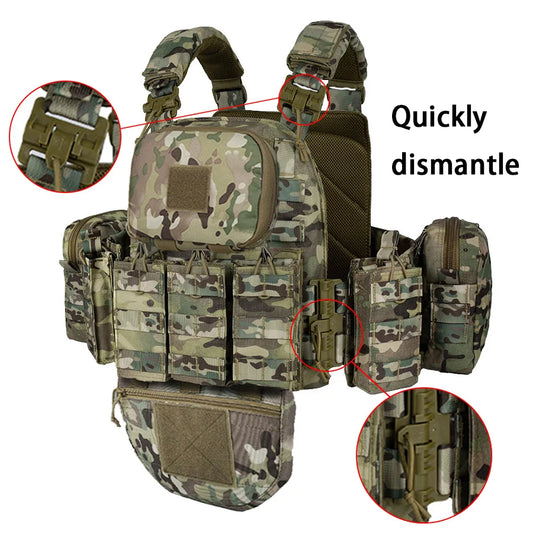 Quick-release training vest molle multifunctional outdoor vest equipment