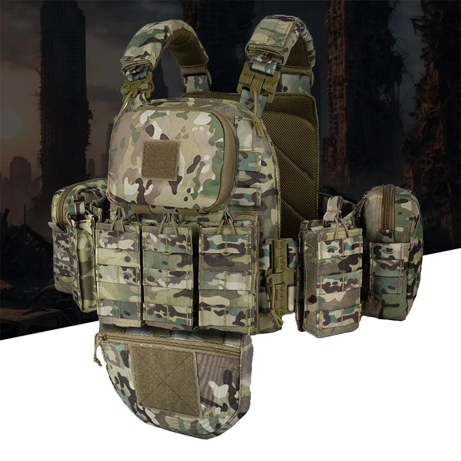Quick-release training vest molle multifunctional outdoor vest equipment