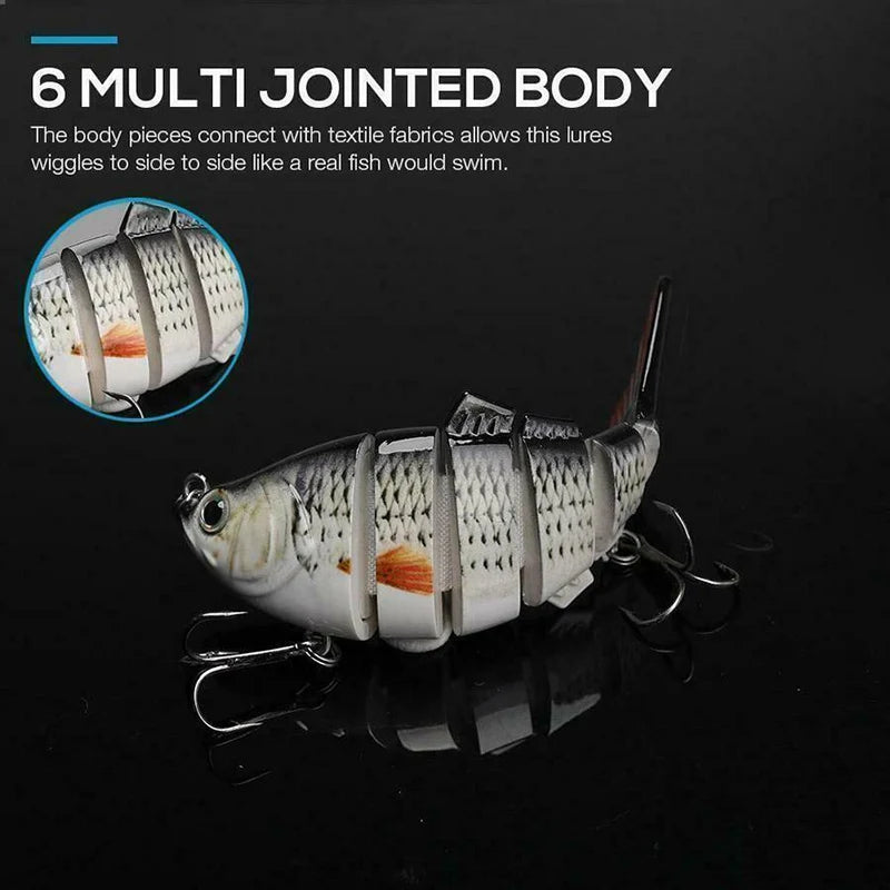 5pcs Bionic Fishing Lures – Random Color Realistic Fish-Shape Bait, Floating Lure for All Fish