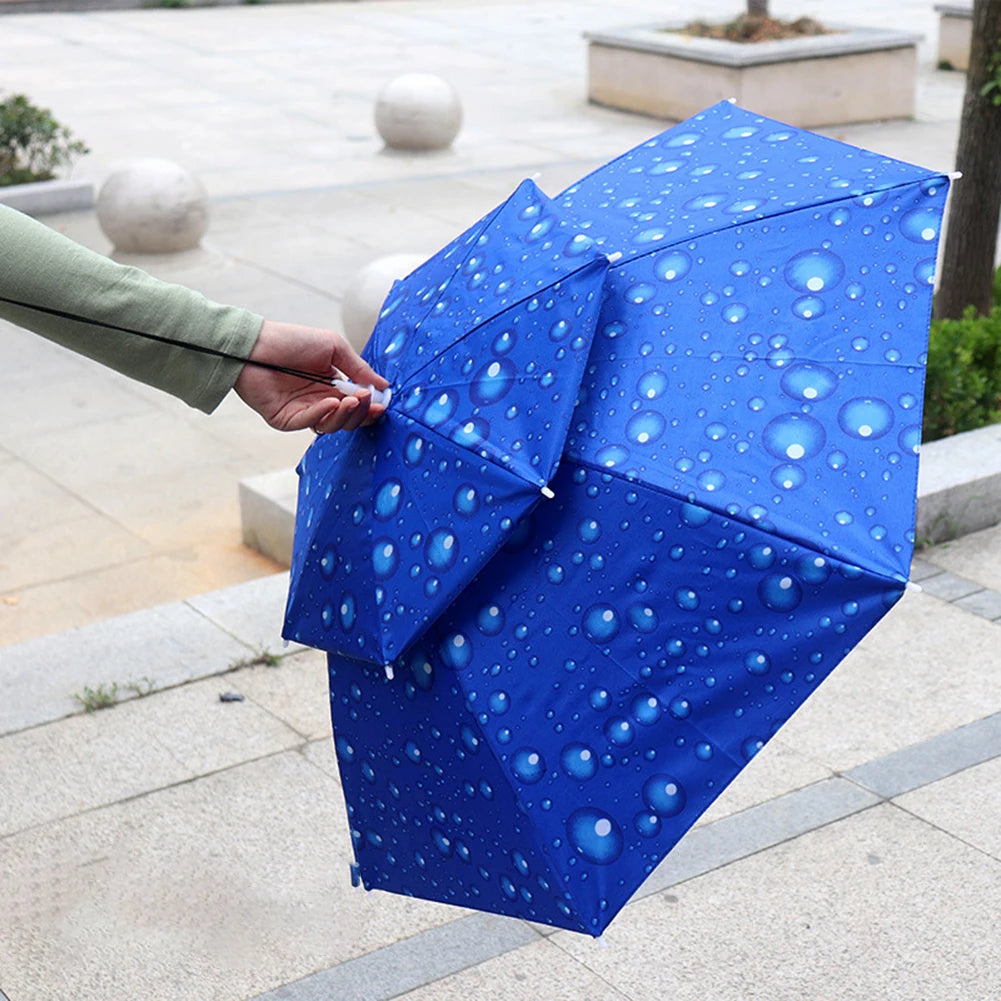69/95cm Portable Umbrella Hat – Foldable Waterproof Sun & Rain Cap for Fishing, Camping, Beach