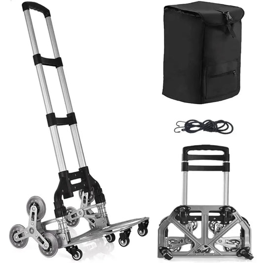 Stair Climbing Hand Truck Heavy-Duty Shopping Cart，Heavy-Duty Hand Truck Portable Folding Cart for Moving with Universal