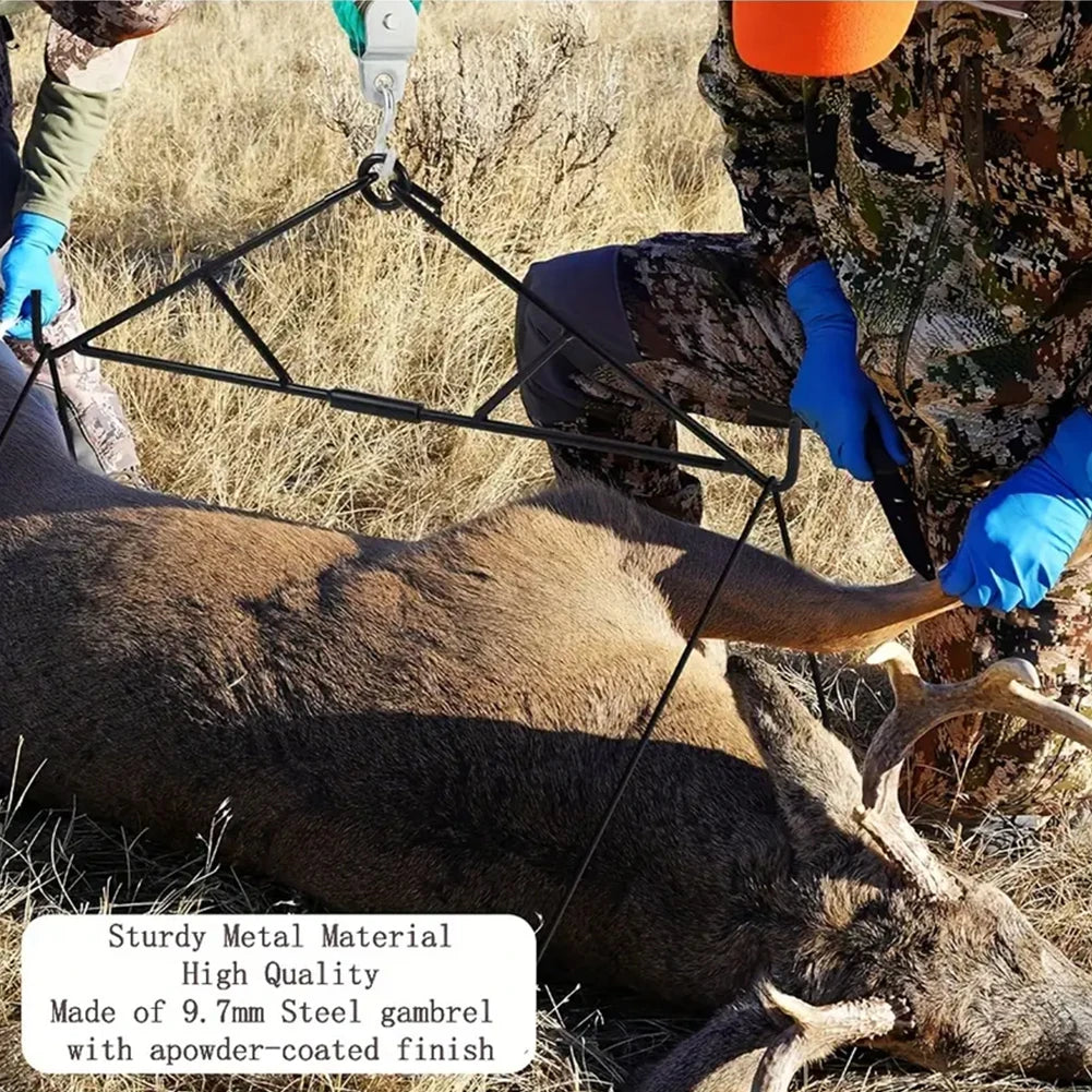 700 lb Elk Hoist Pulley Lift System with Gambrel – Deer & Game Hanging Butchering Kit